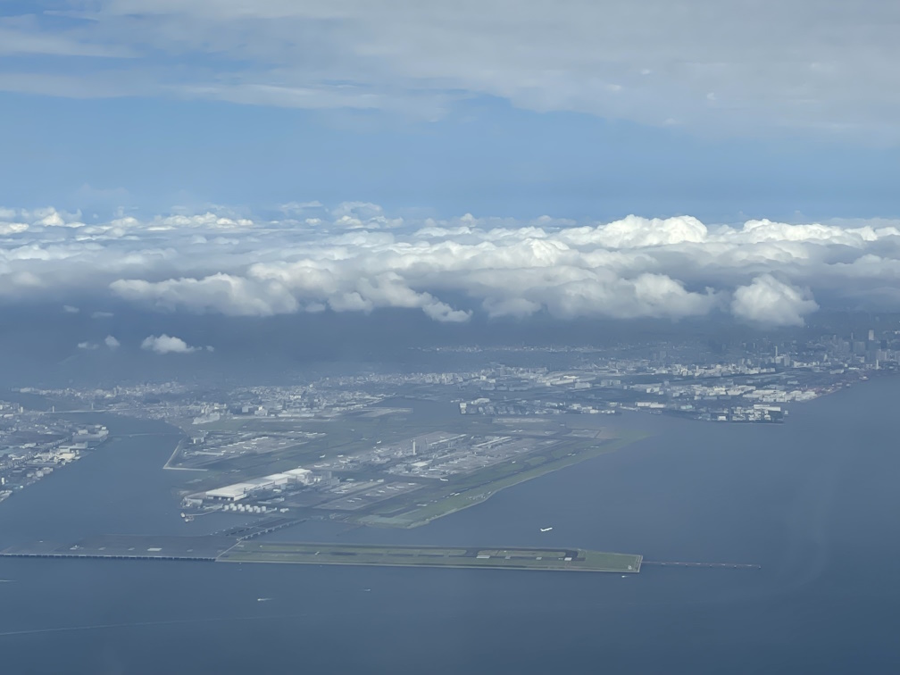 機内から見る羽田空港