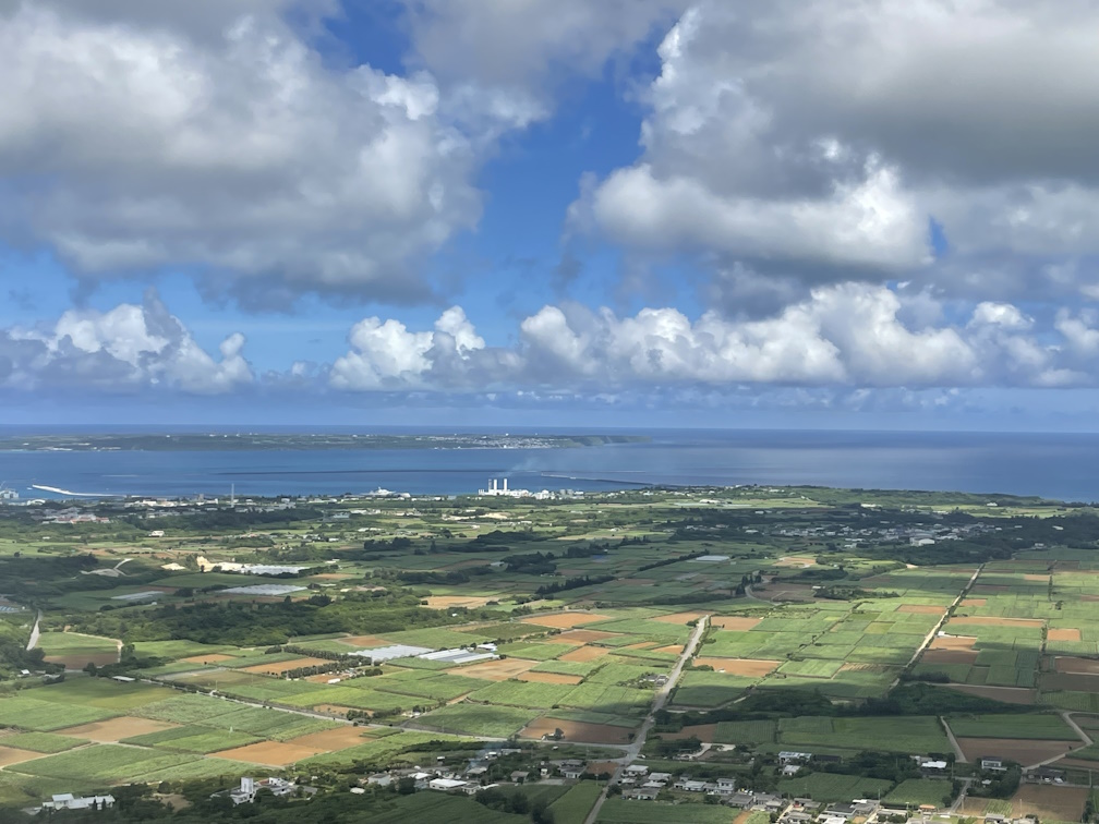 宮古島上空