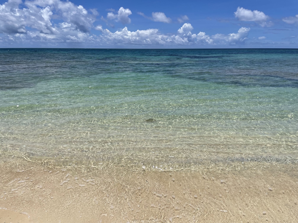 イキヅービーチから見た海