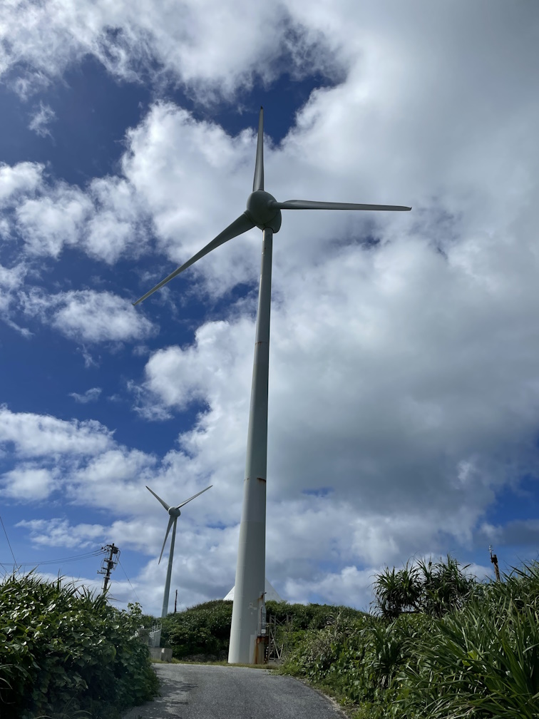 狩俣風力発電所の風車