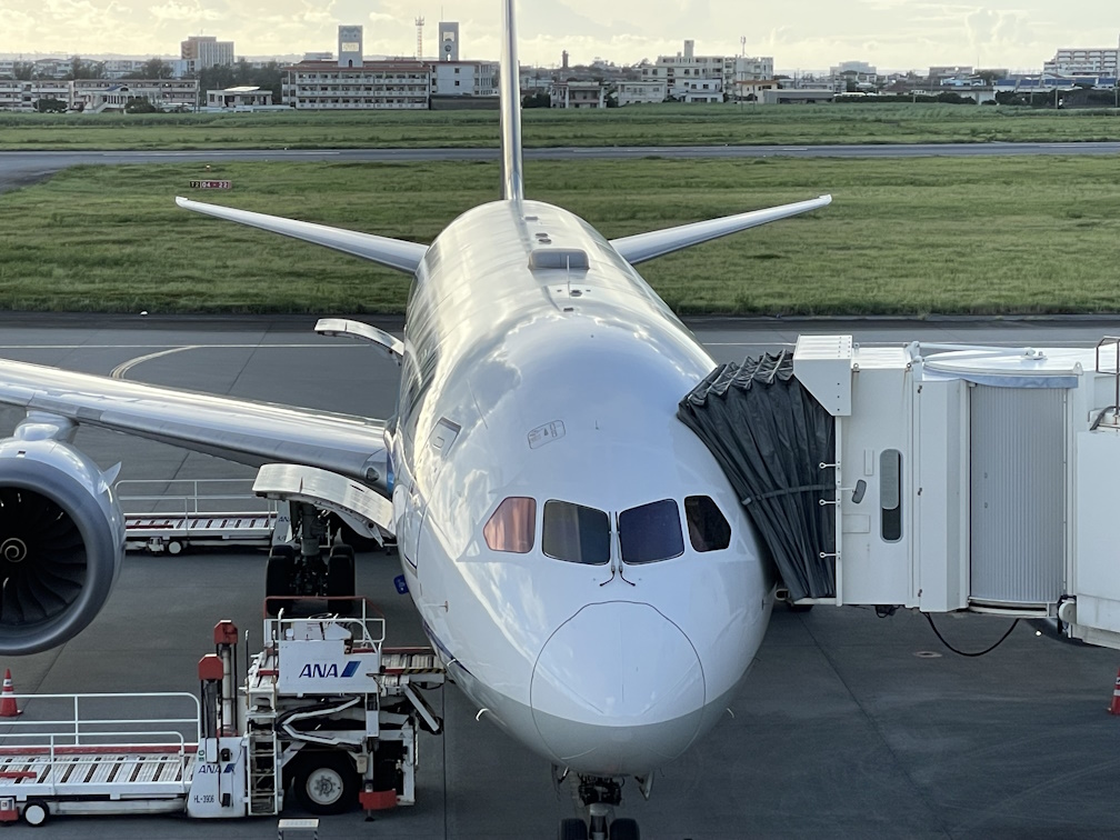 宮古空港に佇むB788