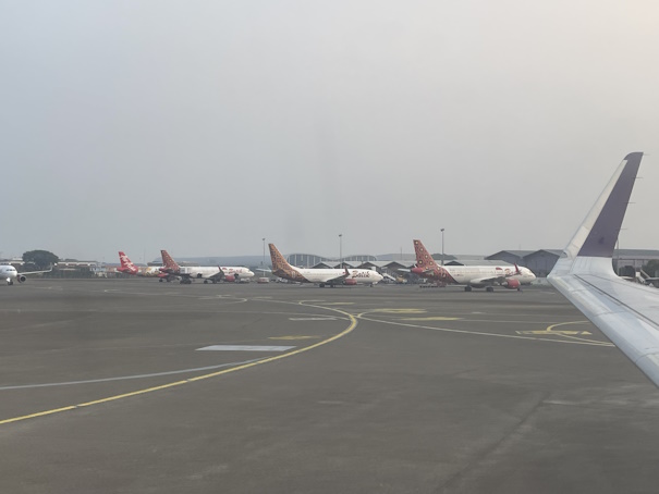 スカルノ・ハッタ国際空港に駐機中のBatik Airの複数の機体
