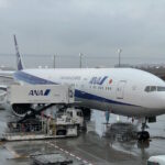 羽田空港に到着したNH109便