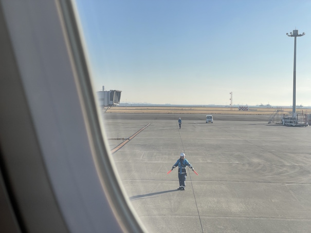 マーシャリングするグラハンさん