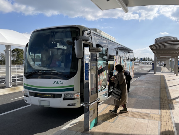 佐賀駅BC行きのバス乗り場