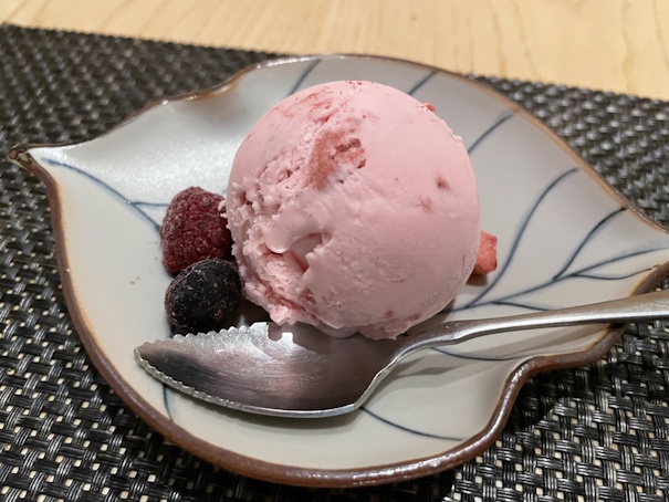 デザートはアイスクリーム