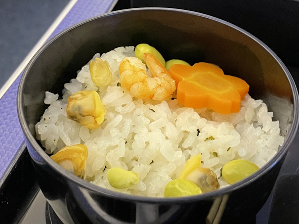 海老とあさりのせご飯（わさび風味）