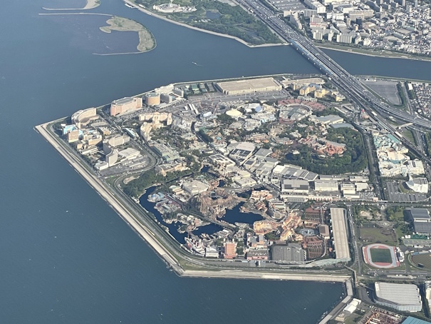上空から見る東京ディズニーリゾート
