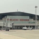 機内から見たとかち帯広空港